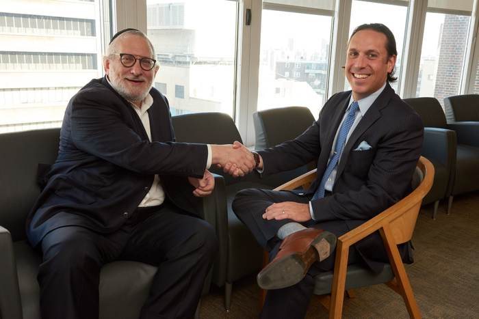 Dr. Fischman with a grateful patient